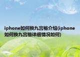 iphone如何換九宮格介紹(iphone如何換九宮格詳細(xì)情況如何)