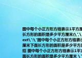 圖中每個(gè)小正方形方格表示1平方厘米下面長(zhǎng)方形的面積是多少平方厘米(