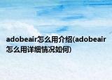 adobeair怎么用介紹(adobeair怎么用詳細(xì)情況如何)