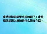 皮膚粗糙是哪里出現(xiàn)問題了（皮膚粗糙是因為皮膚缺什么簡介介紹）