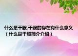 什么是干股,干股的存在有什么意義（什么是干股簡介介紹）