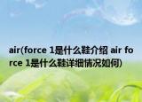 air(force 1是什么鞋介紹 air force 1是什么鞋詳細(xì)情況如何)