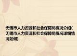 無錫市人力資源和社會保障局概況介紹(無錫市人力資源和社會保障局概況詳細(xì)情況如何)