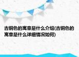 古銅色的寓意是什么介紹(古銅色的寓意是什么詳細(xì)情況如何)