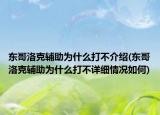 東哥洛克輔助為什么打不介紹(東哥洛克輔助為什么打不詳細(xì)情況如何)