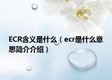 ECR含義是什么（ecr是什么意思簡介介紹）