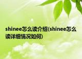 shinee怎么讀介紹(shinee怎么讀詳細(xì)情況如何)