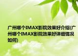 廣州哪個(gè)IMAX影院效果好介紹(廣州哪個(gè)IMAX影院效果好詳細(xì)情況如何)