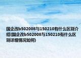 國企改b502008與150210有什么區(qū)別介紹(國企改b502008與150210有什么區(qū)別詳細(xì)情況如何)