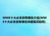 WWE十大必殺技有哪些介紹(WWE十大必殺技有哪些詳細情況如何)