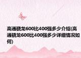 高通驍龍600比400強(qiáng)多少介紹(高通驍龍600比400強(qiáng)多少詳細(xì)情況如何)