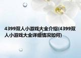 4399雙人小游戲大全介紹(4399雙人小游戲大全詳細情況如何)