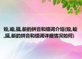 竣,峻,挺,艇的拼音和組詞介紹(竣,峻,挺,艇的拼音和組詞詳細(xì)情況如何)