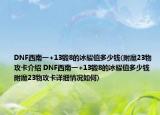 DNF西南一+13鍛8的冰耀值多少錢(附魔23物攻卡介紹 DNF西南一+13鍛8的冰耀值多少錢 附魔23物攻卡詳細(xì)情況如何)