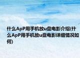 什么ApP用手機(jī)放u盤電影介紹(什么ApP用手機(jī)放u盤電影詳細(xì)情況如何)