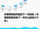 未若柳絮因風(fēng)起的下一句是啥（未若柳絮因風(fēng)起下一句怎么接簡介介紹）