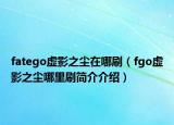 fatego虛影之塵在哪刷（fgo虛影之塵哪里刷簡介介紹）