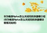 華為暢享9plus怎么關(guān)閉耳機(jī)快捷鍵介紹(華為暢享9plus怎么關(guān)閉耳機(jī)快捷鍵詳細(xì)情況如何)