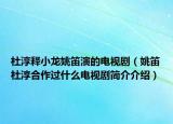 杜淳釋小龍姚笛演的電視?。ㄒΦ讯糯竞献鬟^什么電視劇簡介介紹）