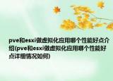 pve和esxi做虛擬化應用哪個性能好點介紹(pve和esxi做虛擬化應用哪個性能好點詳細情況如何)