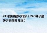 245的鞋是多少碼?（245鞋子是多少碼簡介介紹）