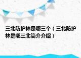 三北防護林是哪三個（三北防護林是哪三北簡介介紹）