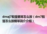 dmaj7和弦鋼琴怎么按（dm7和弦怎么按鋼琴簡介介紹）