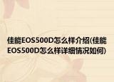 佳能EOS500D怎么樣介紹(佳能EOS500D怎么樣詳細(xì)情況如何)