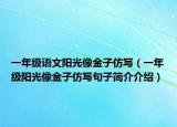 一年級語文陽光像金子仿寫（一年級陽光像金子仿寫句子簡介介紹）