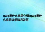 qwq是什么意思介紹(qwq是什么意思詳細(xì)情況如何)