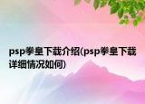 psp拳皇下載介紹(psp拳皇下載詳細情況如何)