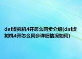 dnf虛擬機(jī)4開怎么同步介紹(dnf虛擬機(jī)4開怎么同步詳細(xì)情況如何)