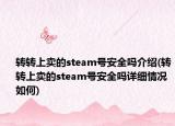 轉(zhuǎn)轉(zhuǎn)上賣的steam號(hào)安全嗎介紹(轉(zhuǎn)轉(zhuǎn)上賣的steam號(hào)安全嗎詳細(xì)情況如何)