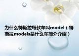 為什么特斯拉每款車叫model（特斯拉models是什么車簡介介紹）