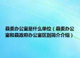 縣委辦公室是什么單位（縣委辦公室和縣政府辦公室區(qū)別簡介介紹）