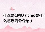 什么是CMO（cmo是什么意思簡介介紹）