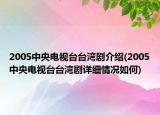 2005中央電視臺臺灣劇介紹(2005中央電視臺臺灣劇詳細(xì)情況如何)