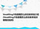 VocalKing卡包音箱怎么樣總體來說介紹(VocalKing卡包音箱怎么樣總體來說詳細(xì)情況如何)