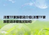 洋蔥TF家族歌詞介紹(洋蔥TF家族歌詞詳細情況如何)