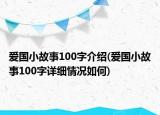 愛國小故事100字介紹(愛國小故事100字詳細(xì)情況如何)