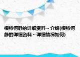 模特何靜的詳細(xì)資料～介紹(模特何靜的詳細(xì)資料～詳細(xì)情況如何)