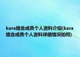 kara組合成員個(gè)人資料介紹(kara組合成員個(gè)人資料詳細(xì)情況如何)