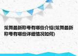 炫舞最新稱號(hào)有哪些介紹(炫舞最新稱號(hào)有哪些詳細(xì)情況如何)