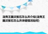 洛克王國(guó)靈猴石怎么弄介紹(洛克王國(guó)靈猴石怎么弄詳細(xì)情況如何)