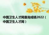 中國衛(wèi)生人才網(wǎng)查詢成績2022（中國衛(wèi)生人才網(wǎng)）