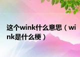 這個wink什么意思（wink是什么梗）