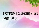 SRTP是什么級(jí)別的（srtp是什么）