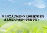 東北師范大學附屬中學北京朝陽學校官網(wǎng)（東北師范大學附屬中學朝陽學校）