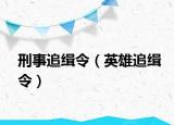 刑事追緝令（英雄追緝令）