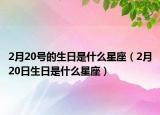 2月20號的生日是什么星座（2月20日生日是什么星座）